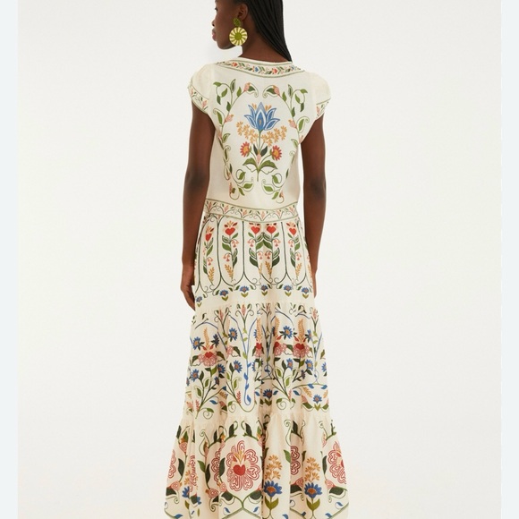 FARM Rio Multicolor Embroidered Maxi Dress - Picture 5 of 8